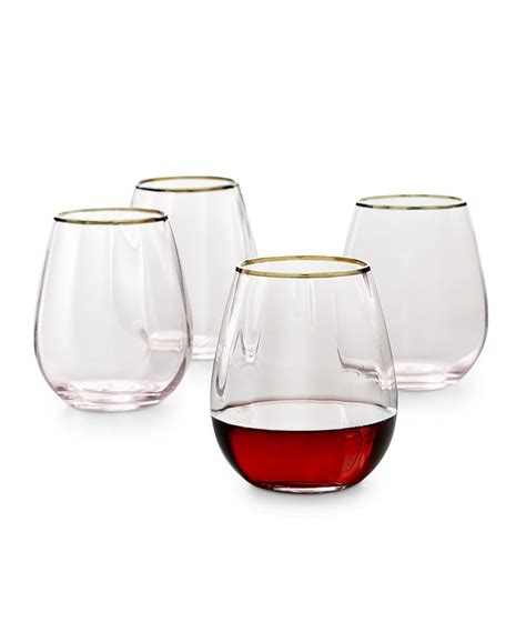 martha stewart stemless wine glasses